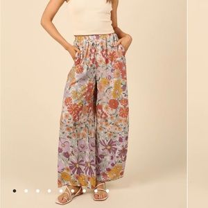 Petal and Pup Heart flowy pants